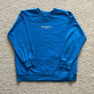 H&M Small Blue Printed Sweatshirt